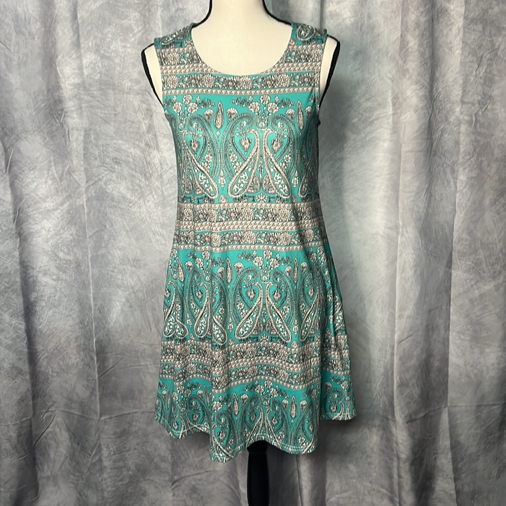 SimpleFun Summer Beach Floral Boho Tank Dress with Pockets - Picture 5 of 13